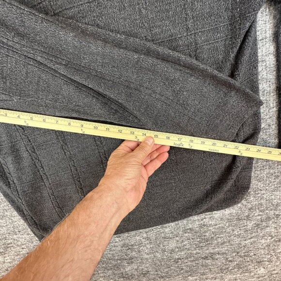 DOCKERS Knitted Men's Sweater, V-Neck, Gray color 2X/2XG - Picture 7 of 9